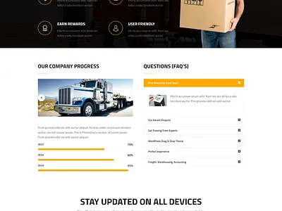 Complete trucking and logistics WordPress Website Developer modern website responsive website responsive wordpress website trucking website wordpress wordpress design