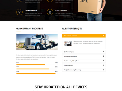 Complete trucking and logistics WordPress Website Developer modern website responsive website responsive wordpress website trucking website wordpress wordpress design