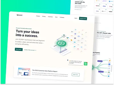 CMS Content management system - landing page ai animation branding cms cms website design designsystem digitaldesign illustration landingpage logo syncs website ui vector website