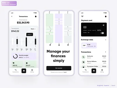 Banking App app design