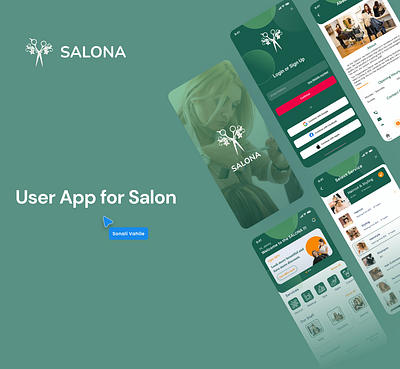 Salon User App Design ui