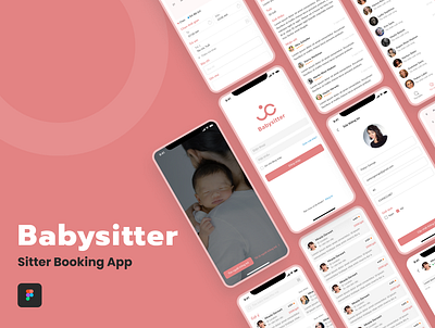 Babysitter Booking App - UI Kit babysitter ui ui design ui kit