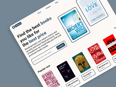 Book web store book store ui ux webdesign website