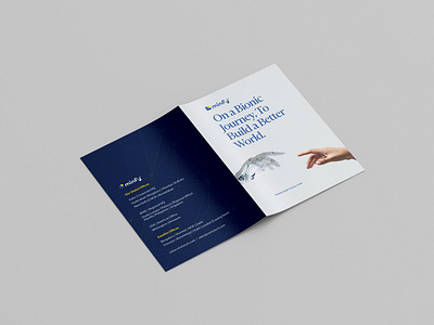 Corporate Brochure — Branding blue branding brandrefresh brochure clean corporate design simple design white yellow