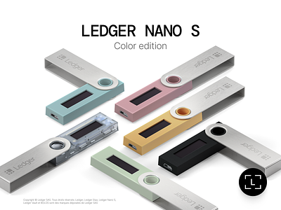 Ledger — Nano S Color edition 3d branding color device identity ledger