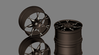 Car Rim 3d 3d design autodesk car design engine inventor render rendering