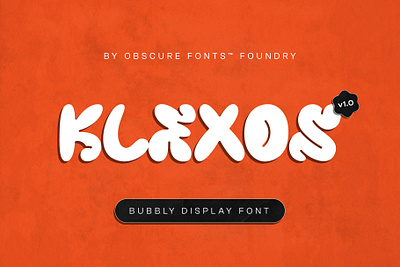 Klexos Display Font brand design design display display font font font design graffiti graphic design modern font street art type typography