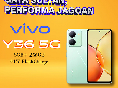 VIVO INDONESIA Y36 Series brand post design handphone vivo y36