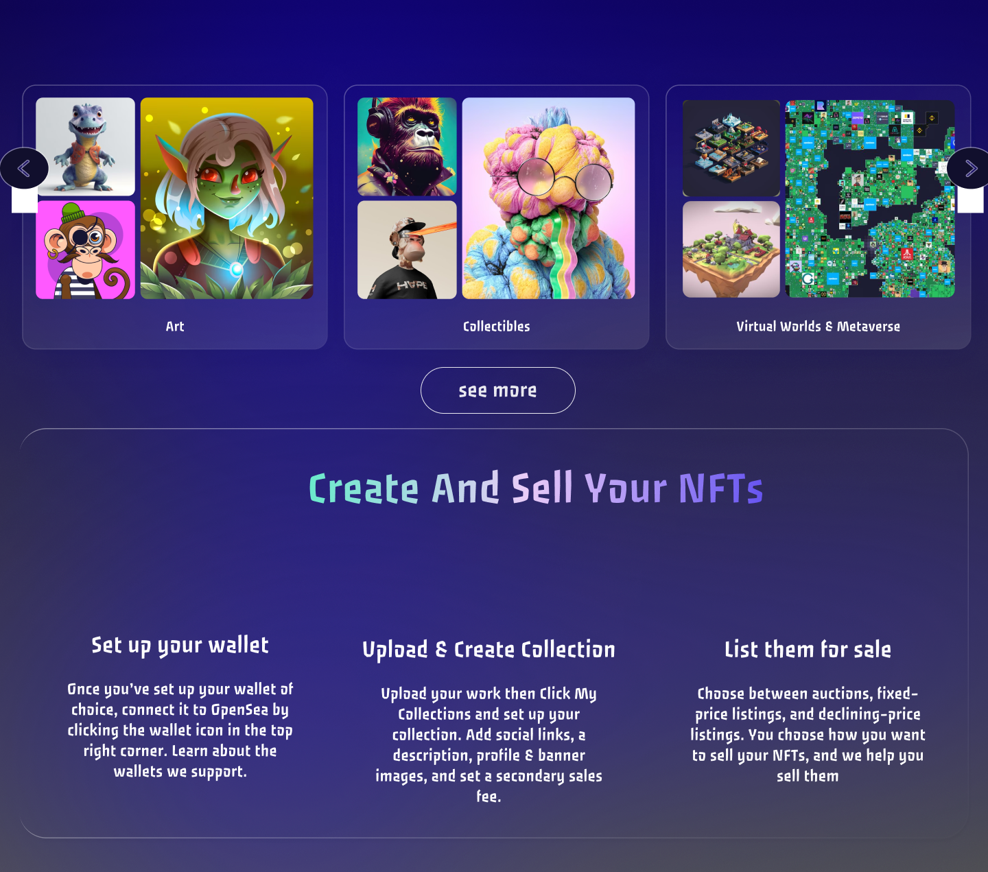 Example of Nft Landing Page | UI UX Design | Figma