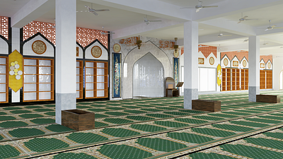 Mosque Renovation Project 2d design 2d drawing 3d design adobe photoshop autocad drafting lumion