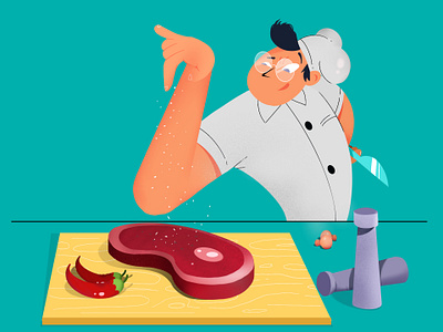 2D Illustration - Food 2dcharacter animation branding food graphic design illustration motion graphics ui ux vector website website section