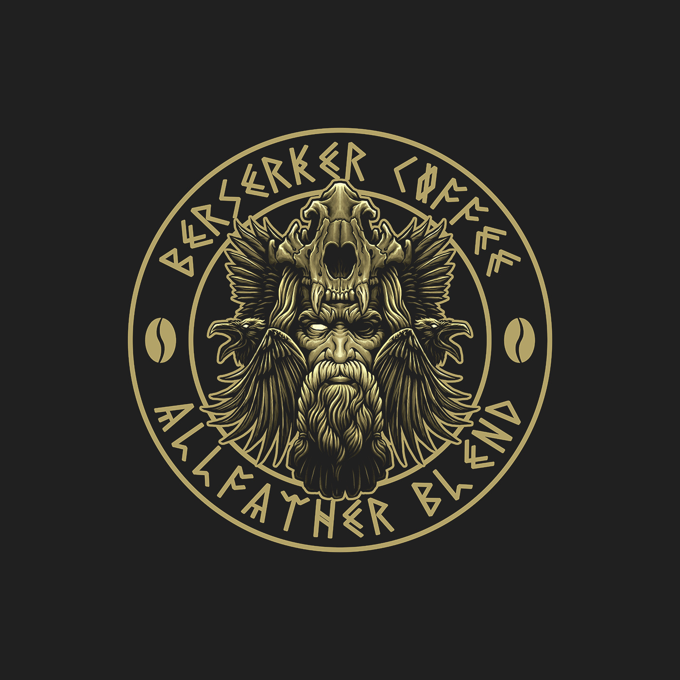 Berserker Coffee - All Father Blend by Ahmad Zuhri on Dribbble