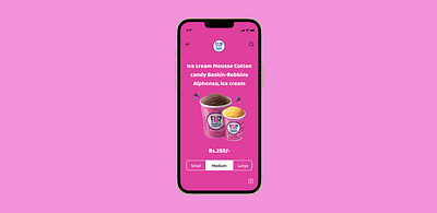 BASKIN ROBBINS USER INTERFACE app branding dailyui design graphic design illustration logo ui ux vector