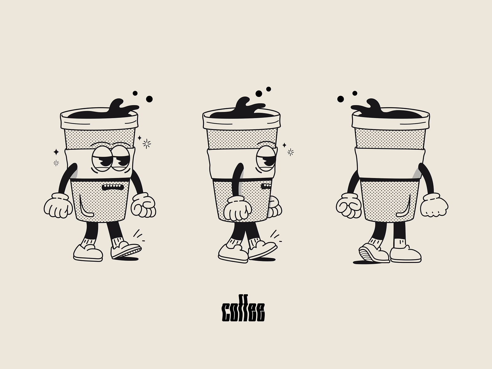 Lazy Coffee by Nazaré on Dribbble