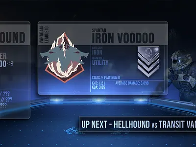 Halo Infinite - Private League Overlay game gamer gaming graphics halo illustration league overlay ranking sci fi stream streamer streaming tournament ui