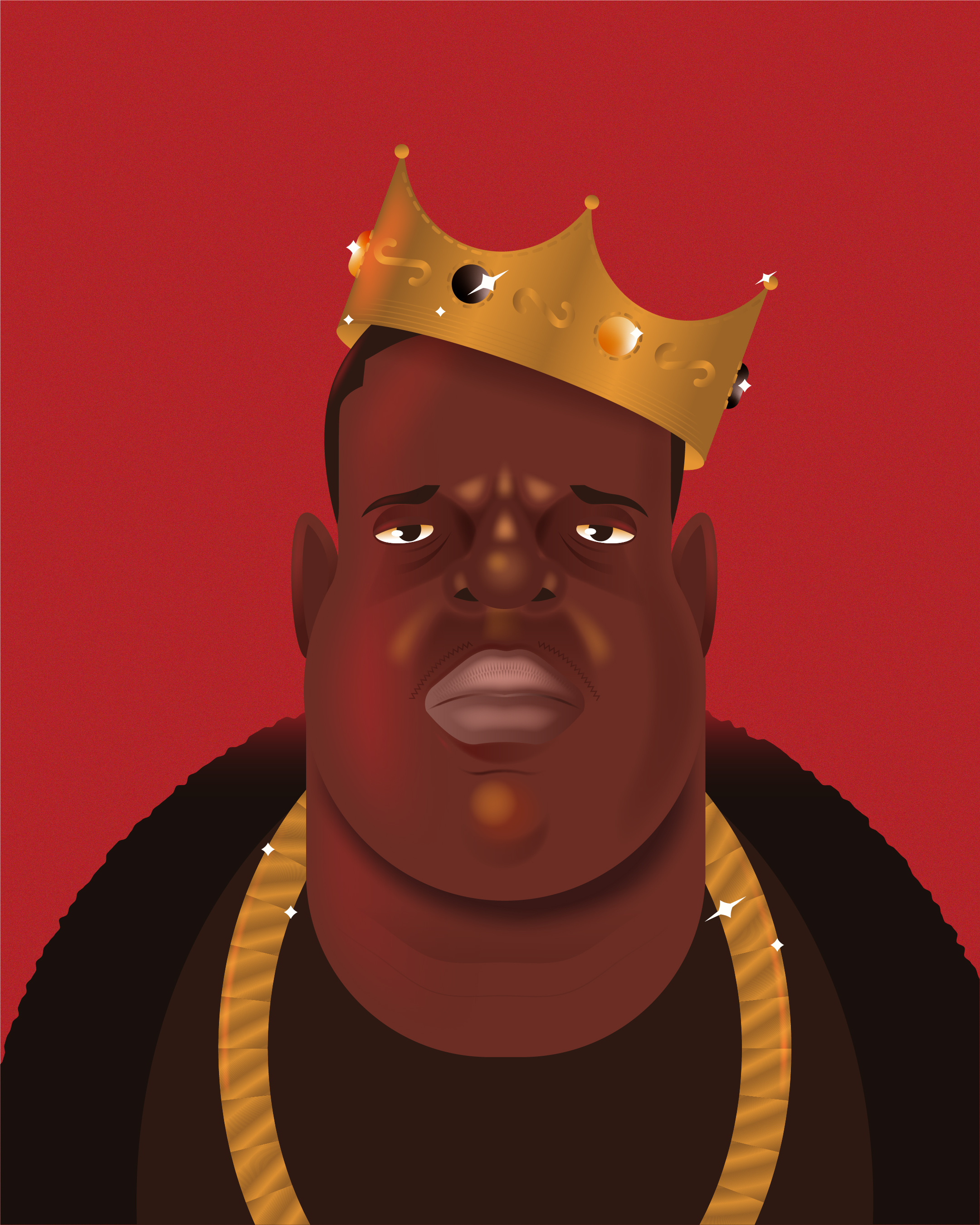 The Notorious B.I.G. flatillustration illustration illustrator