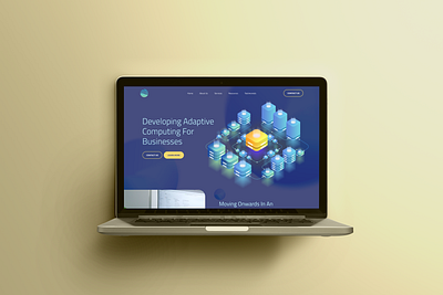 Cloud-Based Website: Homepage Design design graphic design web design website design