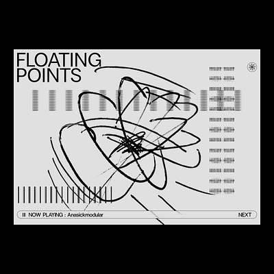 Webdesign @ Floating Points graphic design microsite webdesign