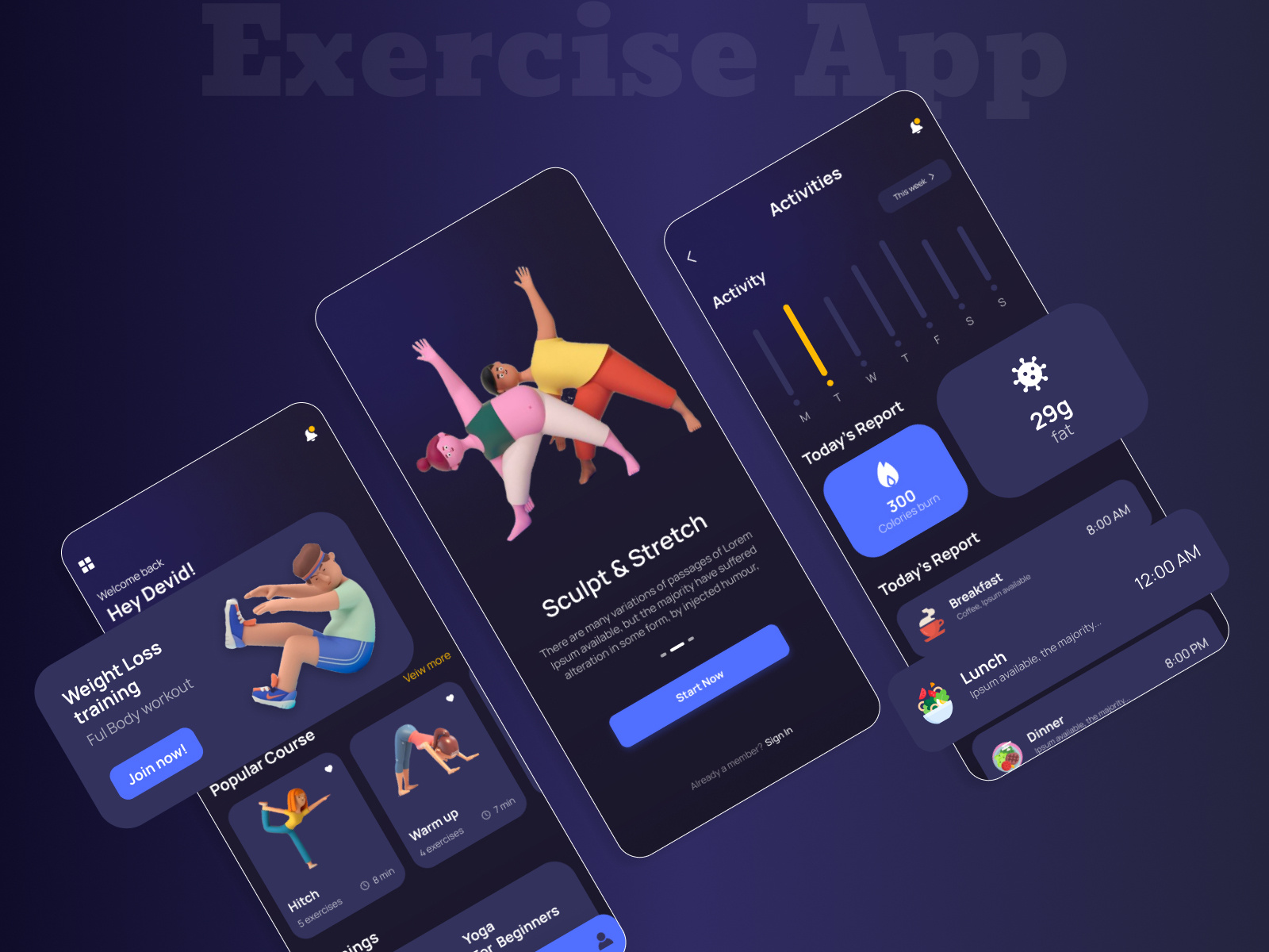 exercise-app-by-darshak-on-dribbble