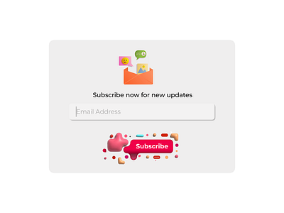 Subscribe Button. illustration ui vector