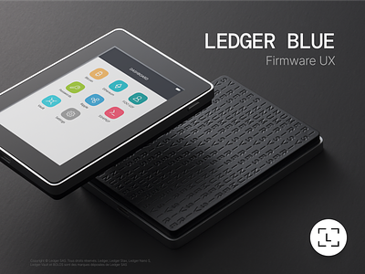 Ledger — Blue firmware device embedded firmware ledger product design ui