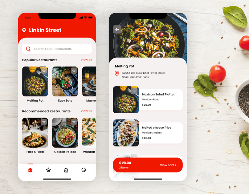 Resturant App by Dhrumi Patel on Dribbble