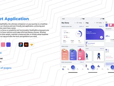 Diet Application !! design graphic design illustration logo typography ui ux
