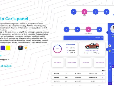 VIP Car's Panel app design graphic design logo typography ui ux vector