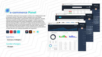 e-commerce Panel app design graphic design typography ui ux