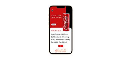 COCA COLA USER INTERFACE app branding dailyui design graphic design illustration logo ui ux vector