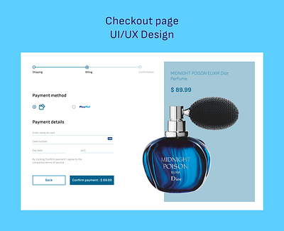 Checkout Page | UI/UX Design branding checkout colorpallete figma landingpage payment typography ui uidesign uiux ux web webdesign website