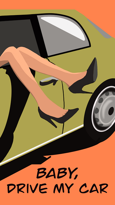 Drive My Car digital art graphic design illustration illustrator procreate