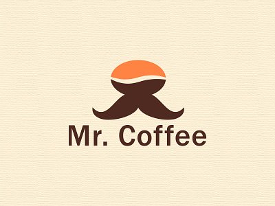 Mr. Coffee brand logo branding cafe logo coffee coffee bean logo coffee logo coffee shop coffee shop logo creative icon logo logo design mr coffee mr coffee logo