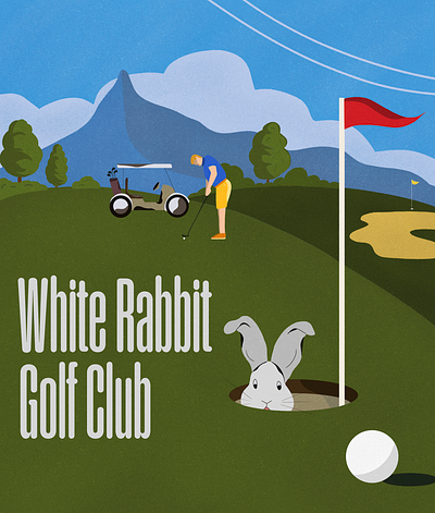 Golf Club Poster digital art graphic design illustration illustrator poster procreate