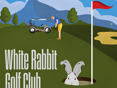 Golf Club Poster digital art graphic design illustration illustrator poster procreate