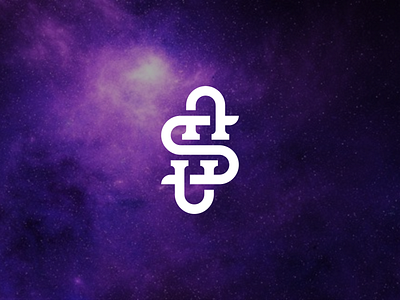 ASA galaxy letting logo space wordmark