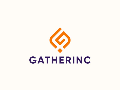 Gatherinc Logo Design. branding company creative design eyecatching flat g gg gicon glogo graphic design graphicsdesign icon logo logodesign logodesigner logomaker logomark unique vector