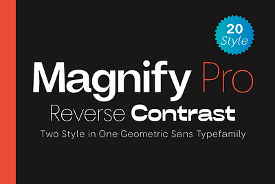 Magnify Pro Sans app book branding design editorial extensive language support geometric sans graphic design logo ui