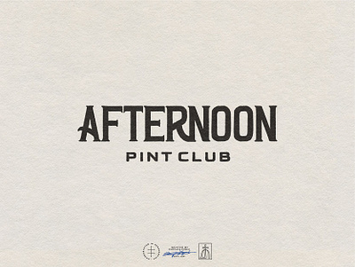 Afternoon Pint Club beer black and white brand design brand identity branding branding design brewery designinspiration hand drawn hand lettering illustrator lettering logo logo design logotype retro type typography vintage visual identity