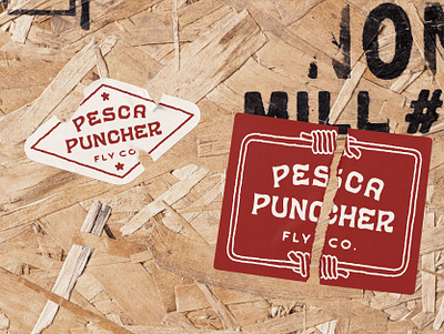 Pesca Puncher 70s badge brand design brand identity branding clothing fashion groovy identity design lettering logo logo design mock up mockup psychedelic retro sticker typography vintage visual identtiy