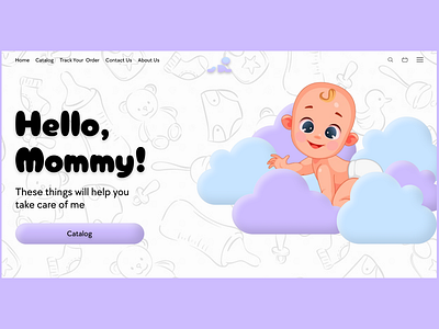 Kids online store - Website design baby babyshop branding design design baby shop design kids shop illustration kids kidsshop logo ui uiux uiux design ux vector web design web design