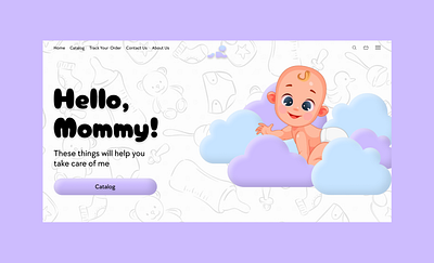 Kids online store - Website design baby babyshop branding design design baby shop design kids shop illustration kids kidsshop logo ui uiux uiux design ux vector web design web design