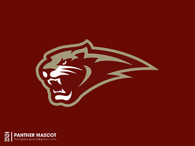 Panther graphic design illustration logo