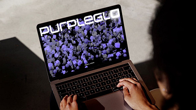 PurpleGlo — Web Design. Homepage Animation 3d animation clean design minimal motion design motion graphics typography ui web design website