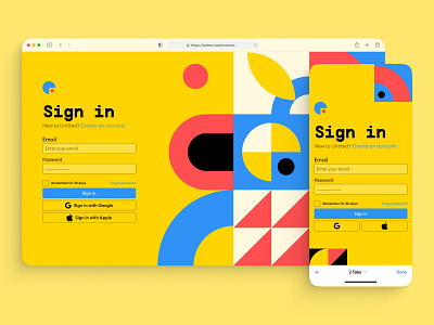 Sign up UI branding graphic design ui