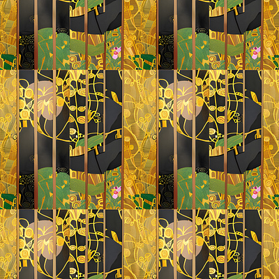 Golden Botanical Patterns pattern