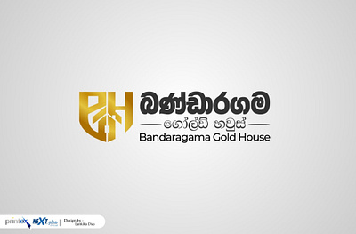 Bandaragama Gold House Logo Outputs graphic design logo
