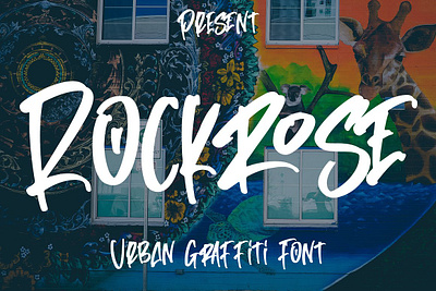 Rockrose - Urban Graffiti Font app branding design graphic design illustration logo typography ui ux vector