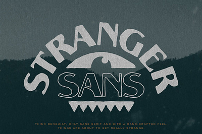 Stranger Sans app branding design graphic design illustration logo typography ui ux vector