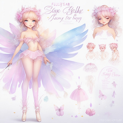 Sugar Fairy clipart design fairy fairytale graphic design illustration pastel